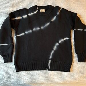 Ashley By 26 International Black and White Crewneck Sweater